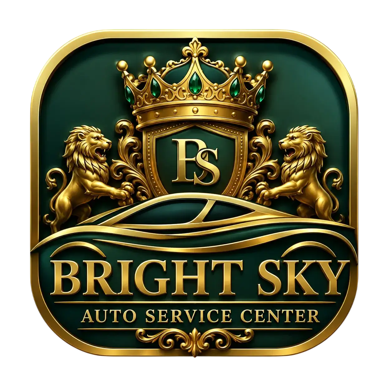 Bright Sky Auto Service Center logo and branding Dubai Al Quoz
